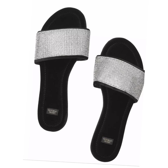 Victoria’s Secret Rhinestones Slippers Sandals - Picture 2 of 8
